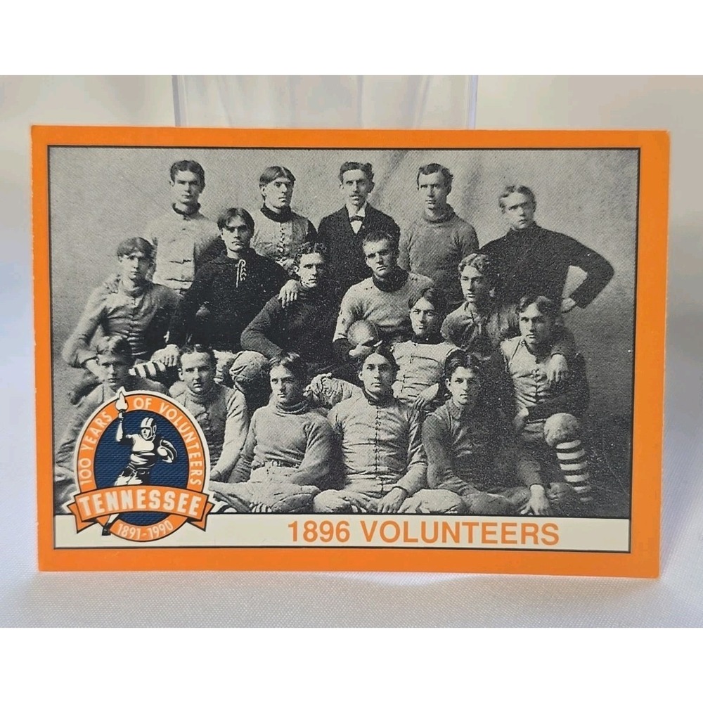 1990 Tennessee Volunteers Centennial Card #211 1896 Team Photo